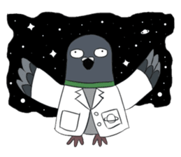 Six Scientist Birds in 6 Secs sticker #6117035