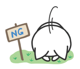 mild-White cat sticker #6117319