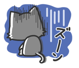 mild-White cat sticker #6117322