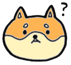 Shiba Inu round face sticker #6117447