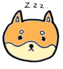 Shiba Inu round face sticker #6117450