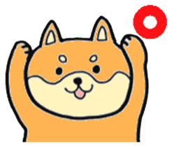 Shiba Inu round face sticker #6117455