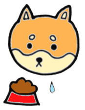 Shiba Inu round face sticker #6117457