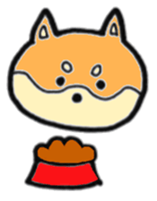Shiba Inu round face sticker #6117458