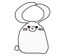 Too cute rabbit sticker #6117633
