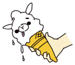 Too cute rabbit sticker #6117635