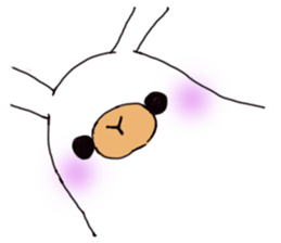 Too cute rabbit sticker #6117643