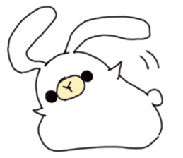 Too cute rabbit sticker #6117645