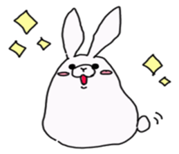 Too cute rabbit sticker #6117653