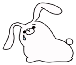 Too cute rabbit sticker #6117655