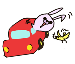 Too cute rabbit sticker #6117657