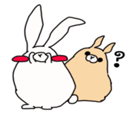 Too cute rabbit sticker #6117658