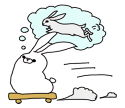Too cute rabbit sticker #6117661