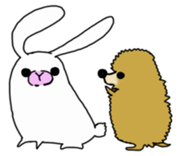 Too cute rabbit sticker #6117671