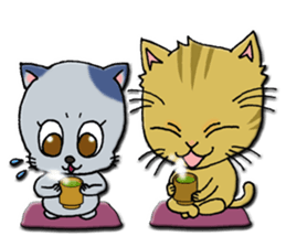 Work of the cat sticker #6117709