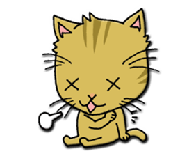 Work of the cat sticker #6117710