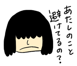 Hysteric woman sticker #6118156