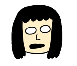 Hysteric woman sticker #6118174