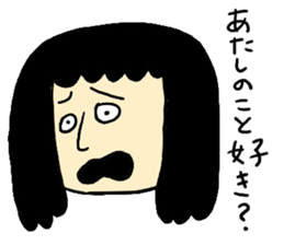 Hysteric woman sticker #6118176