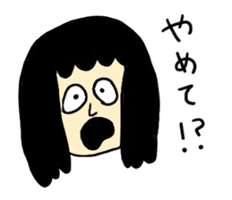 Hysteric woman sticker #6118182