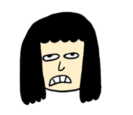 Hysteric woman sticker #6118188