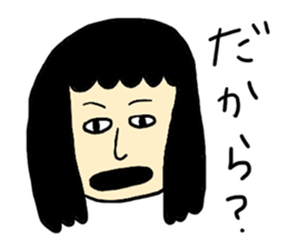 Hysteric woman sticker #6118190