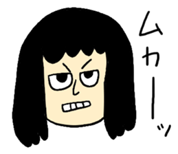 Hysteric woman sticker #6118191