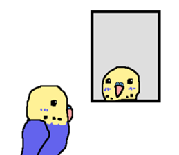 Mr. office worker budgerigar sticker #6118233