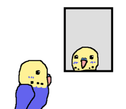 Mr. office worker budgerigar sticker #6118233