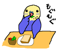 Mr. office worker budgerigar sticker #6118234