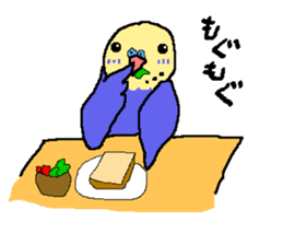 Mr. office worker budgerigar sticker #6118234