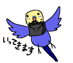 Mr. office worker budgerigar sticker #6118235