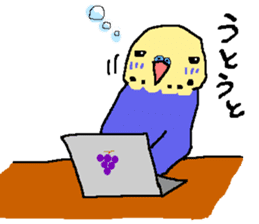 Mr. office worker budgerigar sticker #6118238