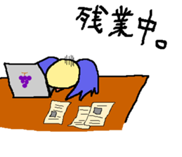 Mr. office worker budgerigar sticker #6118243