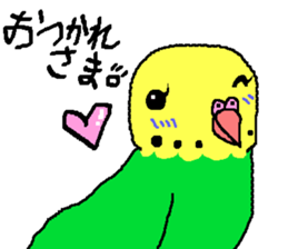 Mr. office worker budgerigar sticker #6118244