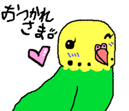 Mr. office worker budgerigar sticker #6118244