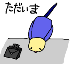 Mr. office worker budgerigar sticker #6118248