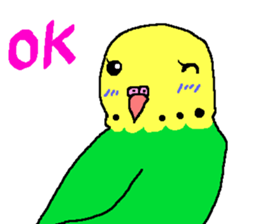 Mr. office worker budgerigar sticker #6118253