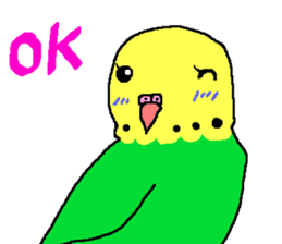 Mr. office worker budgerigar sticker #6118253