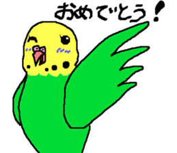 Mr. office worker budgerigar sticker #6118268