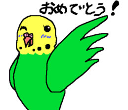 Mr. office worker budgerigar sticker #6118268