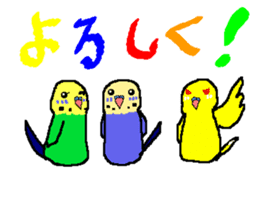 Mr. office worker budgerigar sticker #6118271