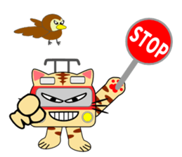 Cat train sticker #6118384