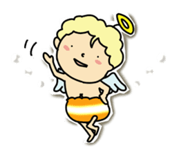 Pants angel sticker #6118615