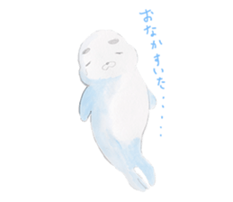 Happy life of penguins and seals sticker #6118757