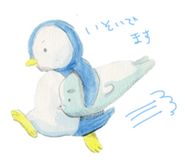 Happy life of penguins and seals sticker #6118762