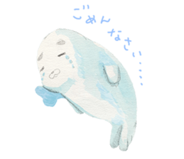 Happy life of penguins and seals sticker #6118775