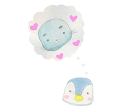 Happy life of penguins and seals sticker #6118777
