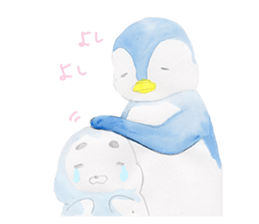 Happy life of penguins and seals sticker #6118778
