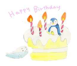 Happy life of penguins and seals sticker #6118781